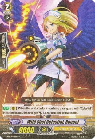 Wild Shot Celestial Raguel BT11 024EN Rare R Wild Shot Celestial Raguel BT11 024EN Rare R