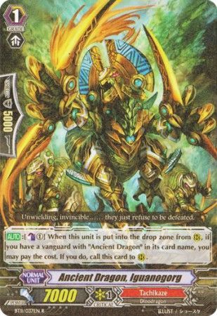 Ancient Dragon Iguanogorg BT11 037EN Rare R Ancient Dragon Iguanogorg BT11 037EN Rare R