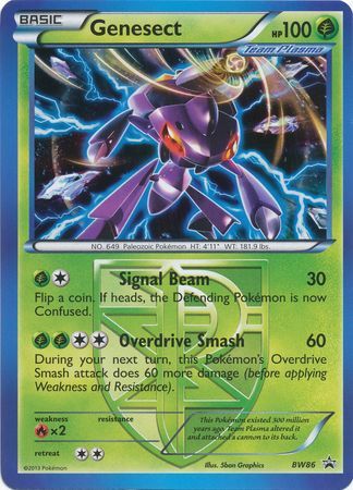 Mavin  2013 Pokemon BW101 Shiny GENESECT - Black & White Promo Pokemon  Movie Promo Card