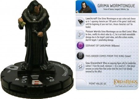 Grima Wormtongue 004 Lord of the Rings Two Towers Heroclix Grima Wormtongue 004 Lord of the Rings Two Towers Heroclix