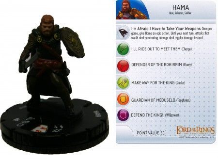 Hama 018 Lord of the Rings Two Towers Heroclix Hama 018 Lord of the Rings Two Towers Heroclix