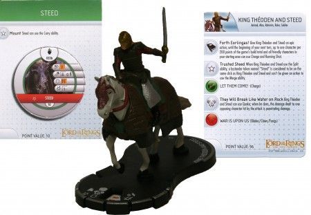 King Theoden and Steed 033 W Mount Token Lord of the Rings Two Towers Heroclix King Theoden and Steed 033 W Mount Token Lord of the Rings Two Towers Heroclix