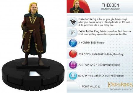 Theoden 026 Lord of the Rings Two Towers Heroclix Theoden 026 Lord of the Rings Two Towers Heroclix