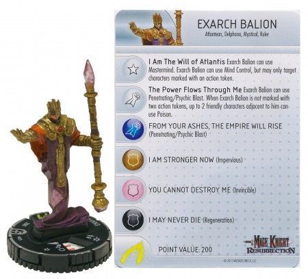 Exarch Balion 2 Bases 023 Mage Knight Resurrection Heroclix Exarch Balion 2 Bases 023 Mage Knight Resurrection Heroclix