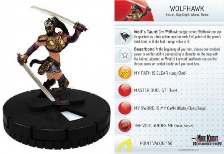Wolfhawk 2 Bases 020 Mage Knight Resurrection Heroclix Wolfhawk 2 Bases 020 Mage Knight Resurrection Heroclix