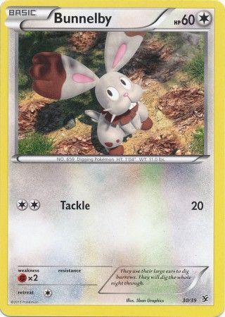 Bunnelby 30 39 XY Kalos Starter Sets Bunnelby 30 39 XY Kalos Starter Sets