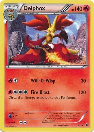 Delphox 10 39 Non Holo XY Kalos Starter Sets Delphox 10 39 Non Holo XY Kalos Starter Sets