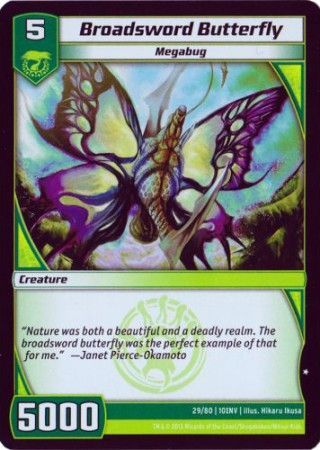 Broadsword Butterfly 29 80 Common Kaijudo Invasion Earth 10INV Broadsword Butterfly 29 80 Common Kaijudo Invasion Earth 10INV