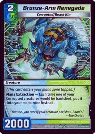 Bronze Arm Renegade 63 80 Common Kaijudo Invasion Earth 10INV Bronze Arm Renegade 63 80 Common Kaijudo Invasion Earth 10INV