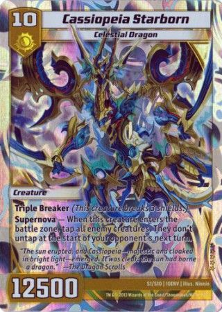 Cassiopeia Starborn S1 S10 Super Rare Kaijudo Invasion Earth 10INV Cassiopeia Starborn S1 S10 Super Rare Kaijudo Invasion Earth 10INV