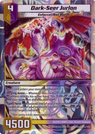 Dark Seer Jurlon S6 S10 Super Rare Kaijudo Invasion Earth 10INV Dark Seer Jurlon S6 S10 Super Rare Kaijudo Invasion Earth 10INV