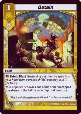 Detain 2 80 Common Kaijudo Invasion Earth 10INV Detain 2 80 Common Kaijudo Invasion Earth 10INV