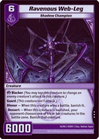 Ravenous Web Leg 16 80 Rare Kaijudo Invasion Earth 10INV Ravenous Web Leg 16 80 Rare Kaijudo Invasion Earth 10INV