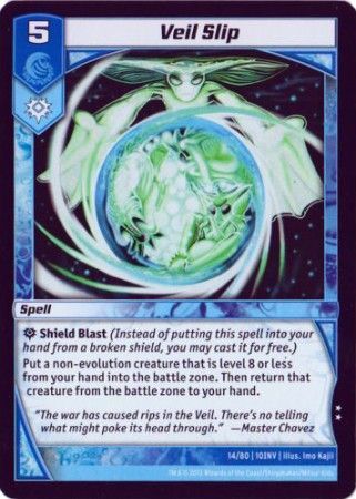 Veil Slip 14 80 Uncommon Kaijudo Invasion Earth 10INV Veil Slip 14 80 Uncommon Kaijudo Invasion Earth 10INV