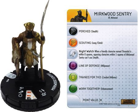 Mirkwood Sentry 004 Hobbit Desolation of Smaug Heroclix Mirkwood Sentry 004 Hobbit Desolation of Smaug Heroclix