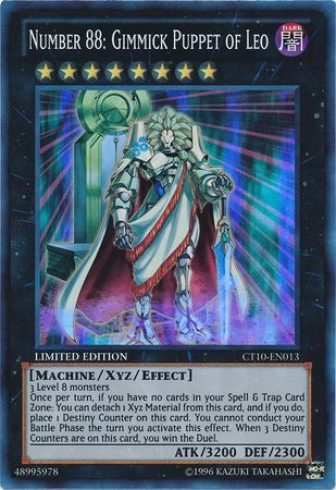 Number 88 Gimmick Puppet of Leo CT10 EN013 Super Rare Number 88 Gimmick Puppet of Leo CT10 EN013 Super Rare