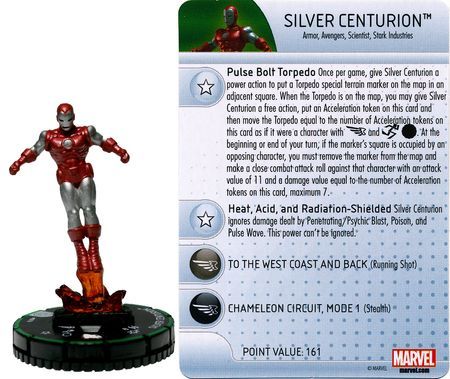 Silver Centurion 001b Invincible Iron Man Booster Set Marvel Heroclix Silver Centurion 001b Invincible Iron Man Booster Set Marvel Heroclix