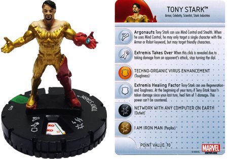 Marvel Heroclix Invincible Iron Man 015 Tony Stark Uncommon 