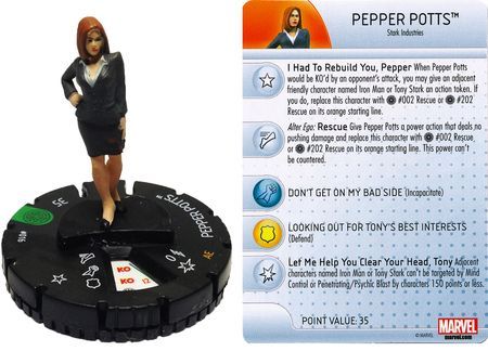 Pepper Potts 016 Invincible Iron Man Booster Set Marvel Heroclix Invincible Iron Man Booster Set Pepper Potts 016 Invincible Iron Man Booster Set Marvel Heroclix Invincible Iron Man Booster Set