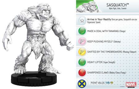 Sasquatch 019b Invincible Iron Man Booster Set Marvel Heroclix Sasquatch 019b Invincible Iron Man Booster Set Marvel Heroclix