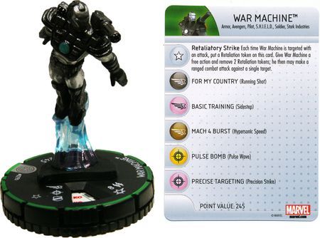 War Machine 029b Invincible Iron Man Booster Set Marvel Heroclix Invincible Iron Man Booster Set Heroclix