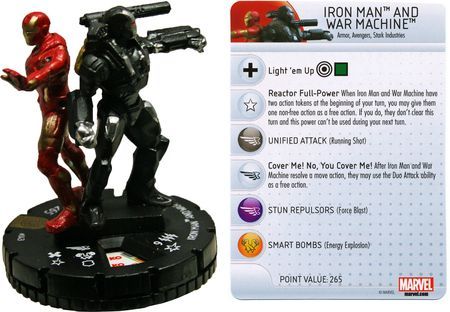 Iron Man and War Machine 043 Invincible Iron Man Booster Set Marvel Heroclix Iron Man and War Machine 043 Invincible Iron Man Booster Set Marvel Heroclix