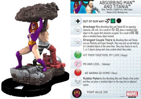 Absorbing Man and Titania 044 Invincible Iron Man Booster Set Marvel Heroclix Absorbing Man and Titania 044 Invincible Iron Man Booster Set Marvel Heroclix