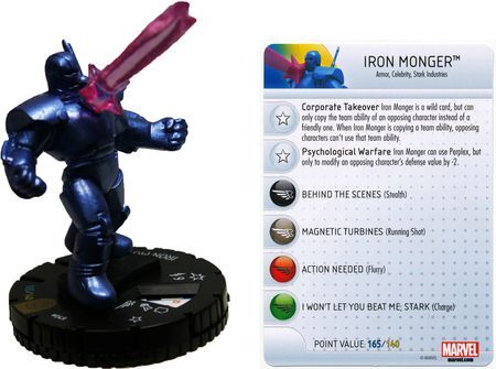 Iron Monger 049 Invincible Iron Man Booster Set Marvel Heroclix Iron Monger 049 Invincible Iron Man Booster Set Marvel Heroclix