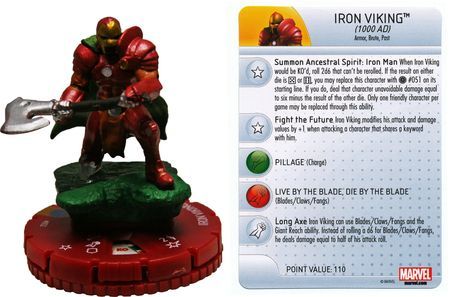 Iron Viking 1000 AD 052 Chase Invincible Iron Man Booster Set Marvel Heroclix Iron Viking 1000 AD 052 Chase Invincible Iron Man Booster Set Marvel Heroclix
