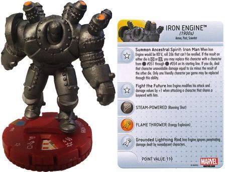 Iron Engine 1900s 055 Chase Rare Invincible Iron Man Booster Set Marvel Heroclix Iron Engine 1900s 055 Chase Rare Invincible Iron Man Booster Set Marvel Heroclix