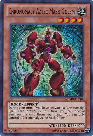 Chronomaly Aztec Mask Golem NUMH EN001 Super Rare Unlimited Number Hunters Unlimited Singles Chronomaly Aztec Mask Golem NUMH EN001 Super Rare Unlimited Number Hunters Unlimited Singles