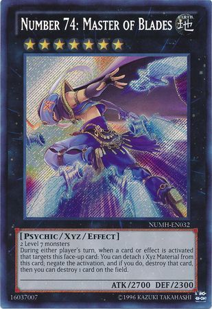 Number 74 Master of Blades NUMH EN032 Secret Rare Unlimited Number Hunters Unlimited Singles Number 74 Master of Blades NUMH EN032 Secret Rare Unlimited Number Hunters Unlimited Singles