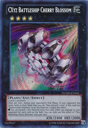 CXyz Battleship Cherry Blossom NUMH EN044 Secret Rare Unlimited Number Hunters Unlimited Singles CXyz Battleship Cherry Blossom NUMH EN044 Secret Rare Unlimited Number Hunters Unlimited Singles