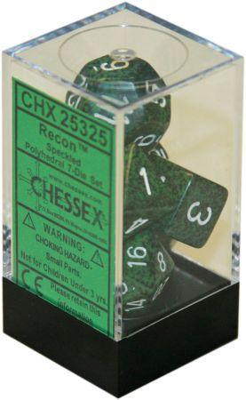 Chessex Speckled Recon Set of 7 Dice CHX25325 Dice Life Counters Tokens Chessex Speckled Recon Set of 7 Dice CHX25325 Dice Life Counters Tokens