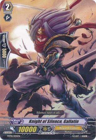 Knight of Silence Gallatin MT01 005EN Mega Trial Deck 1 Rise to Royalty Singles Knight of Silence Gallatin MT01 005EN Mega Trial Deck 1 Rise to Royalty Singles