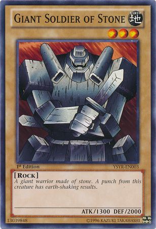 Giant Soldier of Stone YSYR EN003 Common 1st Edition Starter Deck Yugi Reloaded 1st Edition Singles Giant Soldier of Stone YSYR EN003 Common 1st Edition Starter Deck Yugi Reloaded 1st Edition Singles