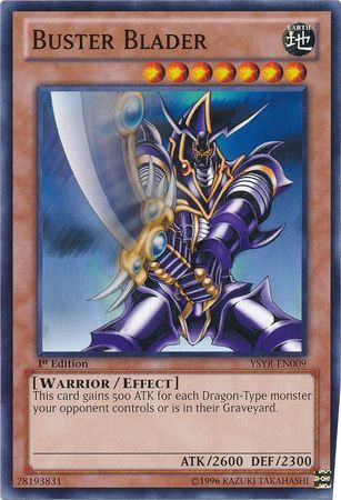 Buster Blader YSYR EN009 Common 1st Edition Starter Deck Yugi Reloaded 1st Edition Singles Buster Blader YSYR EN009 Common 1st Edition Starter Deck Yugi Reloaded 1st Edition Singles