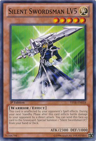 Silent Swordsman LV5 YSYR EN018 Common 1st Edition Starter Deck Yugi Reloaded 1st Edition Singles Silent Swordsman LV5 YSYR EN018 Common 1st Edition Starter Deck Yugi Reloaded 1st Edition Singles