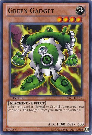 Green Gadget YSYR EN019 Common 1st Edition Starter Deck Yugi Reloaded 1st Edition Singles Green Gadget YSYR EN019 Common 1st Edition Starter Deck Yugi Reloaded 1st Edition Singles