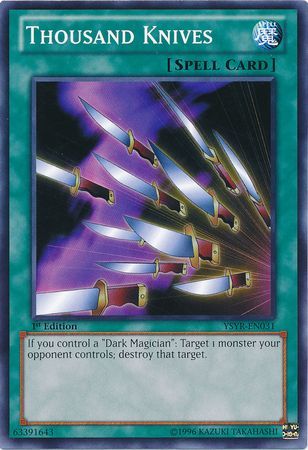 Thousand Knives YSYR EN031 Common 1st Edition Starter Deck Yugi Reloaded 1st Edition Singles Thousand Knives YSYR EN031 Common 1st Edition Starter Deck Yugi Reloaded 1st Edition Singles