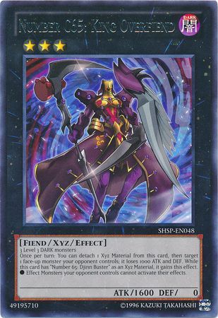 Number C65 King Overfiend SHSP EN048 Rare Unlimited Number C65 King Overfiend SHSP EN048 Rare Unlimited
