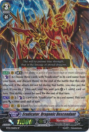 Eradicator Dragonic Descendant BT10 S06EN Special Parallel SP Eradicator Dragonic Descendant BT10 S06EN Special Parallel SP