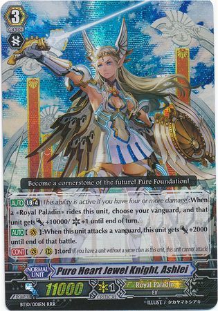 Pure Heart Jewel Knight Ashlei BT10 001EN Triple Rare RRR Pure Heart Jewel Knight Ashlei BT10 001EN Triple Rare RRR