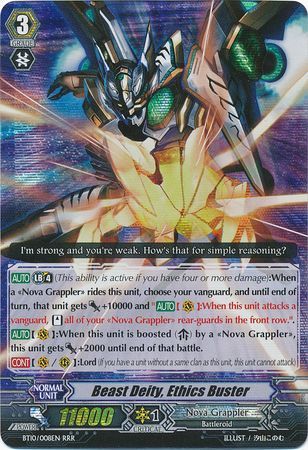 Beast Deity Ethics Buster BT10 008EN Triple Rare RRR Beast Deity Ethics Buster BT10 008EN Triple Rare RRR