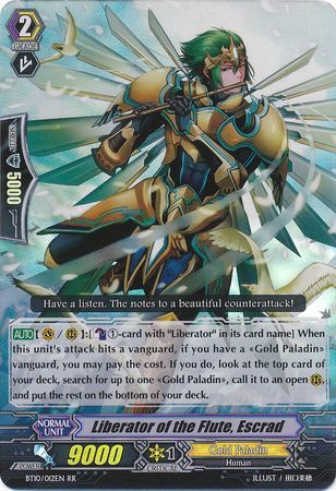 Liberator of the Flute Escrad BT10 012EN Double Rare RR Liberator of the Flute Escrad BT10 012EN Double Rare RR