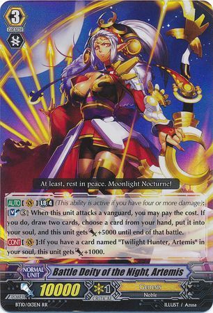 Battle Deity of the Night Artemis BT10 013EN Double Rare RR Battle Deity of the Night Artemis BT10 013EN Double Rare RR