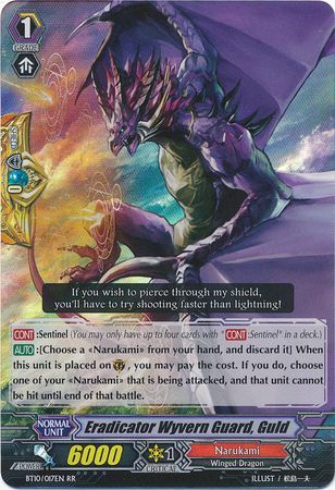 Eradicator Wyvern Guard Guld BT10 017EN Double Rare RR Eradicator Wyvern Guard Guld BT10 017EN Double Rare RR