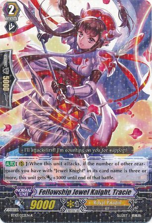 Fellowship Jewel Knight Tracie BT10 022EN Rare R Vol 10 Triumphant Return of the King of Knights Singles Fellowship Jewel Knight Tracie BT10 022EN Rare R Vol 10 Triumphant Return of the King of Knights Singles