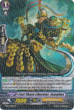 Fast Chase Liberator Josephus BT10 025EN Rare R Fast Chase Liberator Josephus BT10 025EN Rare R