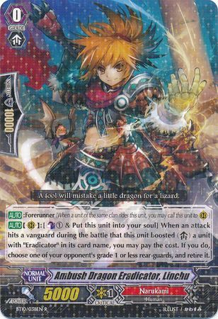 Ambush Dragon Eradicator Linchu BT10 038EN Rare R Ambush Dragon Eradicator Linchu BT10 038EN Rare R